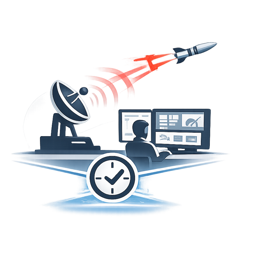 Air and missile defense icon